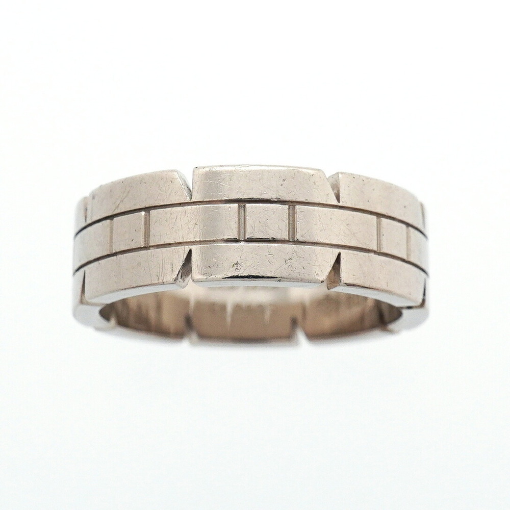 Cartier Tank Française Ring, 18K White Gold, Size 60, Men's - Picture 2 of 8